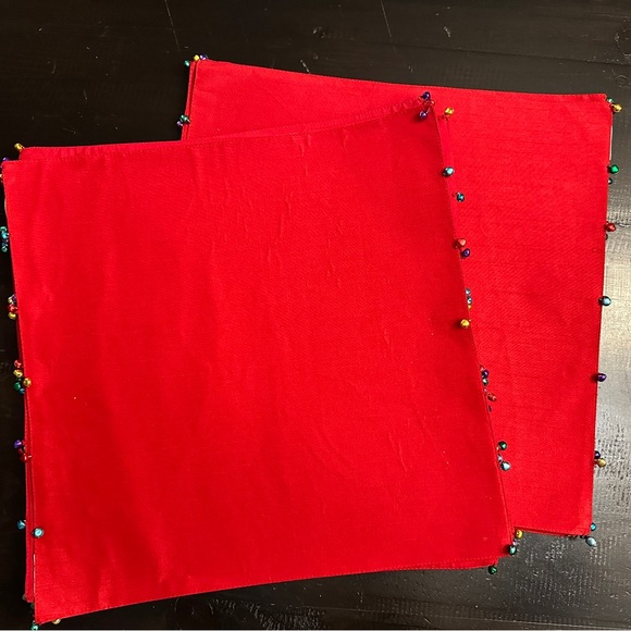 13 x Pier 1 Reversible Christmas Bells Placemats - Picture 2 of 6